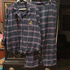 Ralph Lauren Tartan Plaid Flannel Pajamas